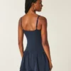 Mini vestido em malha com camadas