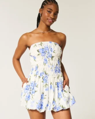 Mini vestido sem alças