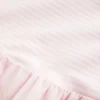 Mini vestido sem alças com cintura descida em malha