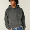 Moletom com capuz e apliques Baggy Cinch Star