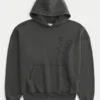 Moletom com capuz e apliques Baggy Cinch Star