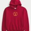 Moletom com capuz e estampa Boxy Good Luck