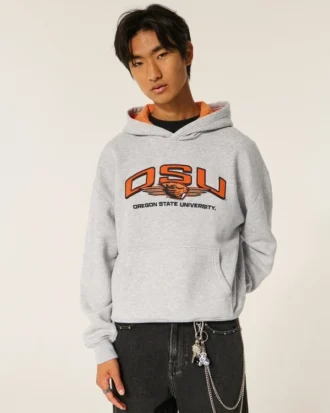 Moletom com capuz e estampa da Oregon State University Beavers