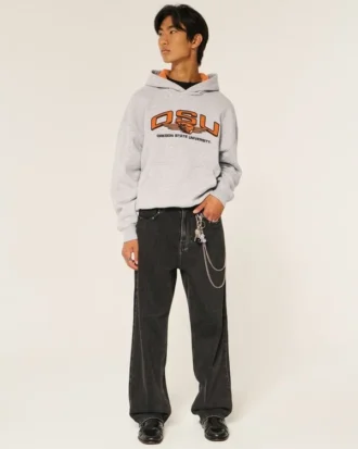 Moletom com capuz e estampa da Oregon State University Beavers