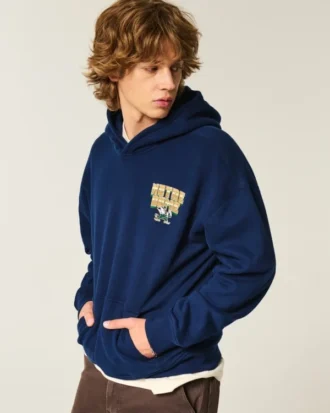 Moletom com capuz e estampa da Universidade de Notre Dame Fighting Irish
