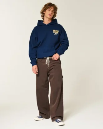Moletom com capuz e estampa da Universidade de Notre Dame Fighting Irish