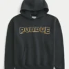 Moletom com capuz e estampa da Universidade de Purdue