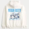 Moletom com capuz e estampa descontraída do Manchester City