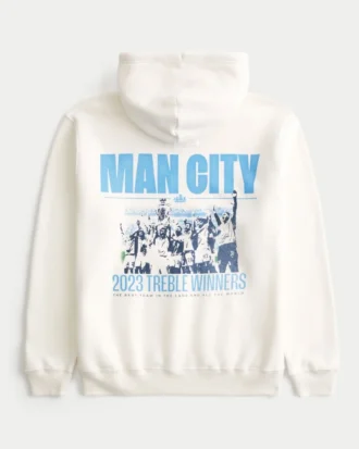 Moletom com capuz e estampa descontraída do Manchester City