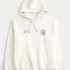 Moletom com capuz e estampa descontraída do Manchester City