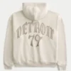 Moletom com capuz e zíper Boxy Zip-Up Detroit 79 Graphic Hoodie