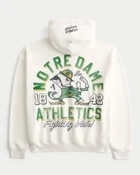 Moletom com capuz e zíper da Universidade de Notre Dame Fighting Irish