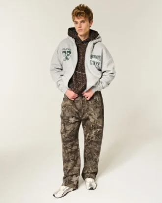 Moletom com capuz e zíper Michigan State University Spartans