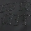 Moletom com capuz largo e estampado de Nova Iorque