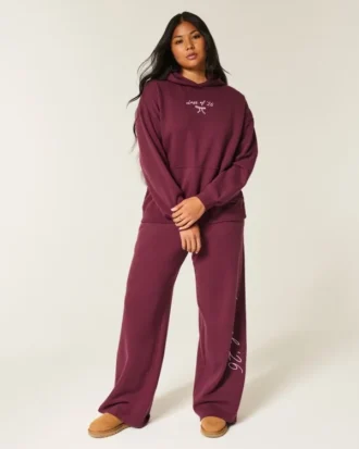 Moletom com capuz oversized com estampa da turma de 26