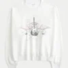 Moletom com estampa de guitarra e tachas Easy New York