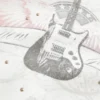 Moletom com estampa de guitarra e tachas Easy New York