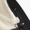 Parka acolchoada com forro de pele sintética