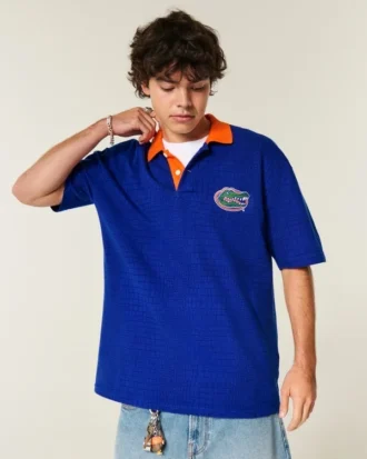 Polo com estampa da Universidade da Flórida Gators