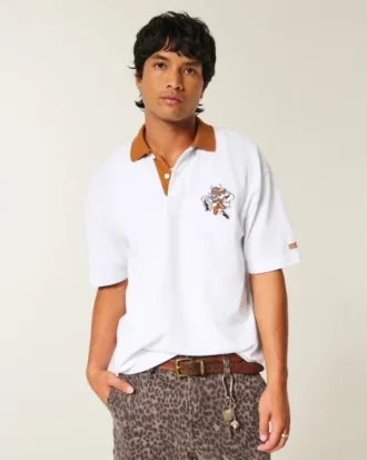 Polo com estampado da Universidade do Texas em Austin Longhorns