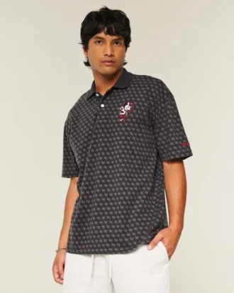 Polo com gráfico Boxy The Ohio State University Buckeyes