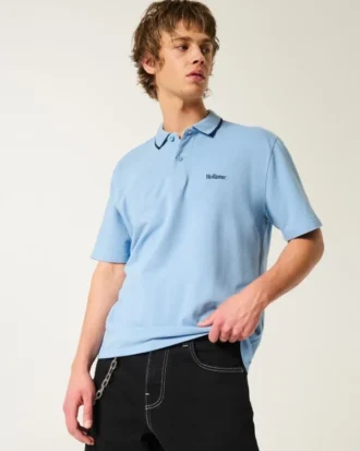 Polo com logótipo descontraído