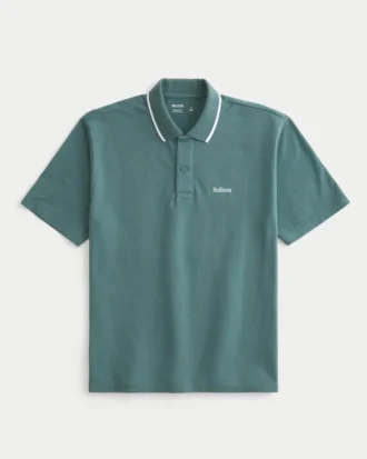 Polo com logótipo descontraído