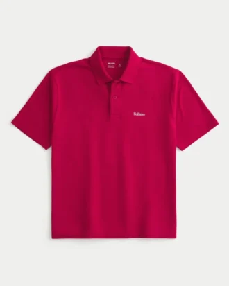 Polo com logótipo descontraído