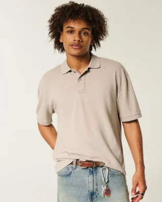 Polo curto lavado