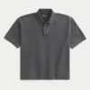 Polo curto lavado