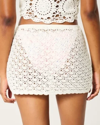 Saia estilo croché para vestir