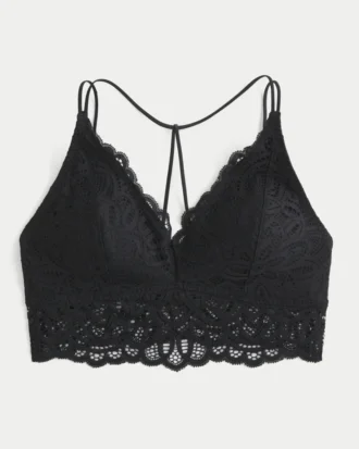 Soutien tipo bralette em renda estilo croché