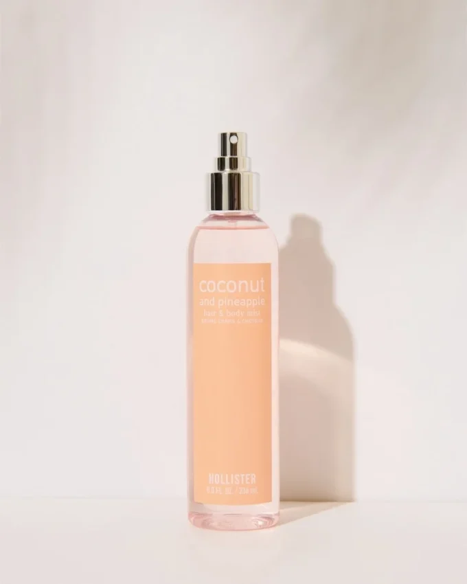Spray para cabelo e corpo com aroma de coco e ananás