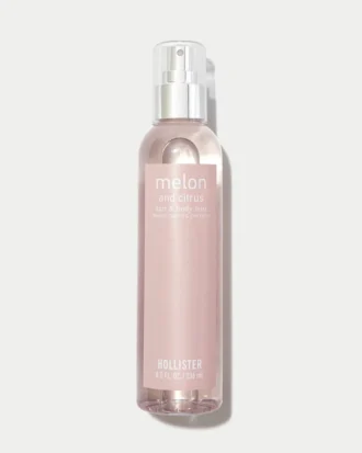 Spray para cabelo e corpo com aroma de melão e frutas cítricas
