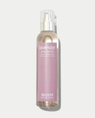Spray para cabelo e corpo com lavanda e baunilha