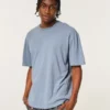 T-shirt boxy slub