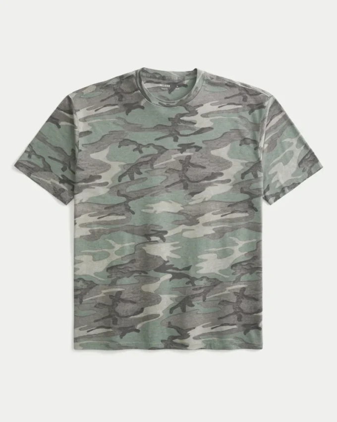T-shirt boxy slub