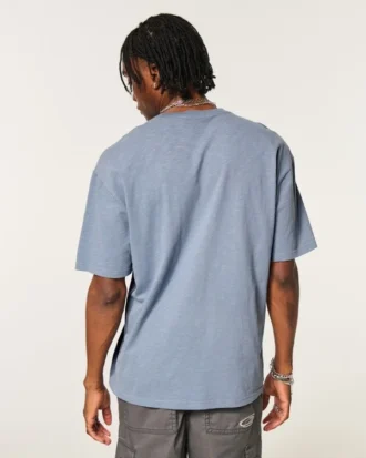 T-shirt boxy slub
