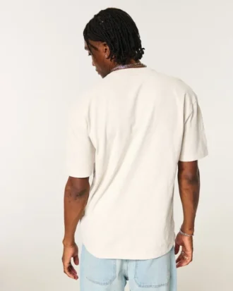 T-shirt boxy slub