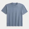 T-shirt boxy slub