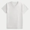 T-shirt com decote em V