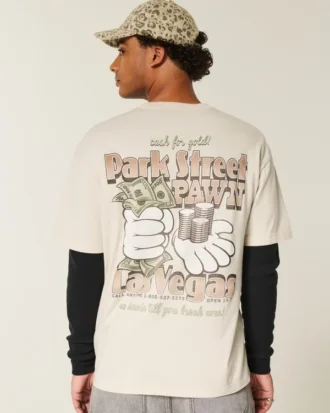 T-shirt com estampa Boxy Park Street Pawn
