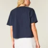 T-shirt com estampa da Universidade de Syracuse e decote fácil