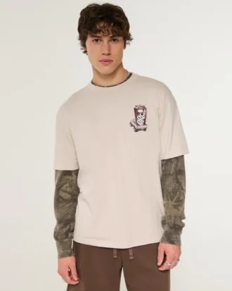 T-shirt com estampado Boxy Dr Pepper