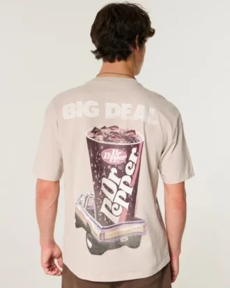 T-shirt com estampado Boxy Dr Pepper