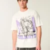 T-shirt com estampado da Northwestern University Wildcats