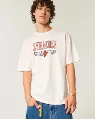 T-shirt com estampado da Universidade de Syracuse