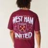 T-shirt com estampado do West Ham United Football Club