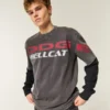T-shirt com estampado Dodge Hellcat, pesada e quadrada