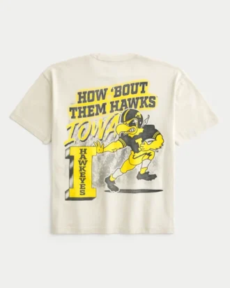 T-shirt com estampado Iowa Hawkeyes